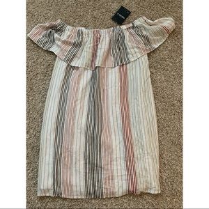 Striped Off shoulder dress from Forever 21